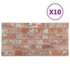 vidaXL Panele ścienne 10 pcs pomarańczowy 100 x 50 cm Pianka EPS