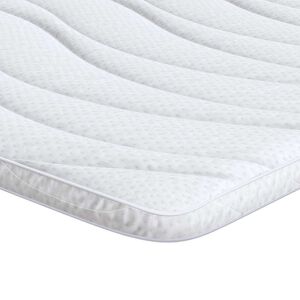 vidaXL Nakładka na materac Biały 80 x 200 cm Dzianina