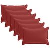 vidaXL Poszewka na poduszkę 6 szt. HOUTEN Czerwone wino 50 x 80 cm