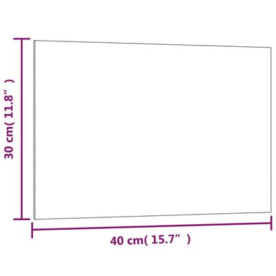 vidaXL Ścienna tablica magnetyczna, czarna, 40x30 cm, szkło hartowane