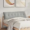 vidaXL Poduszka na plecy Jasnoszary 160 x 50 cm Tkanina mikrofibrowa