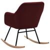 vidaXL Fotel bujany, winna czerwień, tapicerowany tkaniną