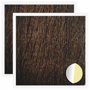 vidaXL Okładka Śrubowa Samoprzylepna 2 pcs Brązowy dąb &Oslash; 20 x 0,5 mm