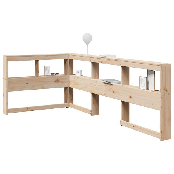 vidaXL Regał na książki z zagł&oacute;wkiem, 90 cm, lite drewno sosnowe