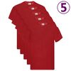 Fruit of the Loom Oryginalne T-shirty, 5 szt., czerwone, M, bawełna