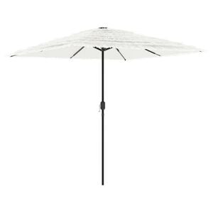 vidaXL Parasol ogrodowy na stalowym słupku, biały, 248x248x248 cm