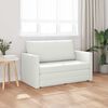 vidaXL Sofa Bed 110cm Biały Sztuczna sk&oacute;ra