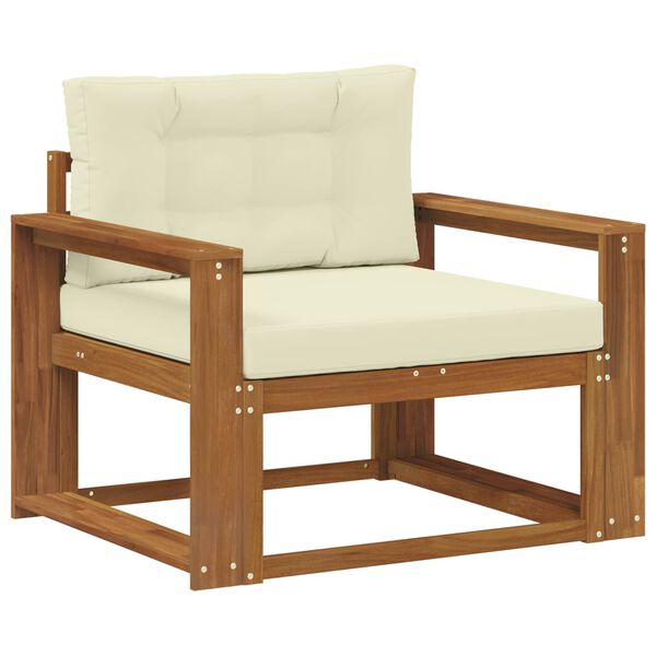 vidaXL Środkowa sofa ogrodowa Lite Drewno Akacji Naturalny