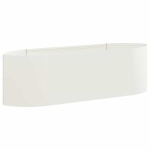 vidaXL Podniesione Ł&oacute;żko Ogrodowe Biały 140 x 40 x 40 cm Stal