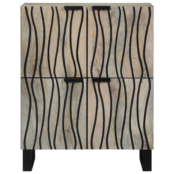 vidaXL Szafki i regały na media Biały i czarny 60 x 33 x 75 cm