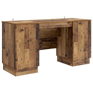 vidaXL Biurko Stare drewno 142,5 x 50 x 75 cm Drewno inżynieryjne
