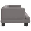 vidaXL Sofa dla dzieci, szara, 80x45x30 cm, sztuczna sk&oacute;ra