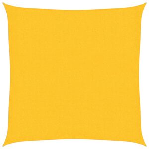 vidaXL Żagiel przeciwsłoneczny, 160 g/m&sup2;, ż&oacute;łty, 2x2 m, HDPE