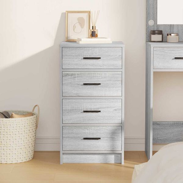 vidaXL Bufet Szary dąb sonoma 40 x 41 x 75 cm Materiał drewnopochodny