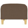 vidaXL Podn&oacute;żek, brązowy, 70x55x41 cm, tapicerowany tkaniną