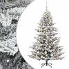 vidaXL Sztuczna choinka z bombką 150 cm 150 LED Ciepła biel PE i PVC