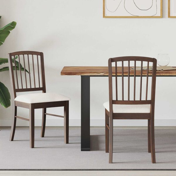 vidaXL Krzesła jadalne 2 pcs Jasny Brąz 50 x 52,5 x 91 cm