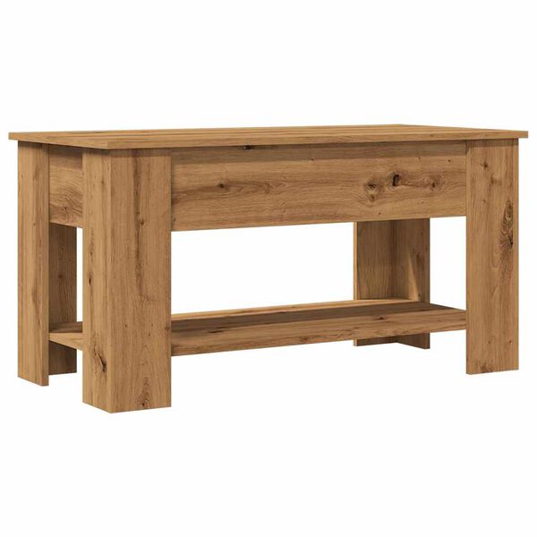 vidaXL Stolik kawowy Artisan Oak 101x49x52 cm Drewno klejone