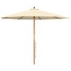 vidaXL Parasolka ogrodowa &Oslash; 300 x 248 cm Lite Drewno Eukaliptusowe