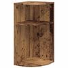 vidaXL Stolik końcowy Stare drewno 29,6 x 29,6 x 60 cm