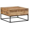 vidaXL Stolik kawowy, 68x68x41 cm, surowe drewno mango