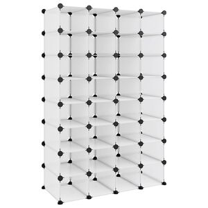 vidaXL Stojak na buty, przezroczysty, 93x36,5x140 cm, PP
