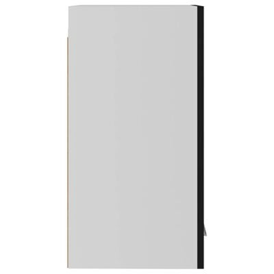 vidaXL Szafka wisząca, czarna, 29,5x31x60 cm, materiał drewnopochodny