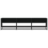 vidaXL Szafka pod TV, czarna, 180x40x46 cm, materiał drewnopochodny