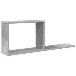 vidaXL P&oacute;łki wiszące Betonowy szary 80 x 15 x 30 cm