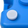 vidaXL Turystyczny pojemnik na wodę, na k&oacute;łkach, 25 L, niebieski