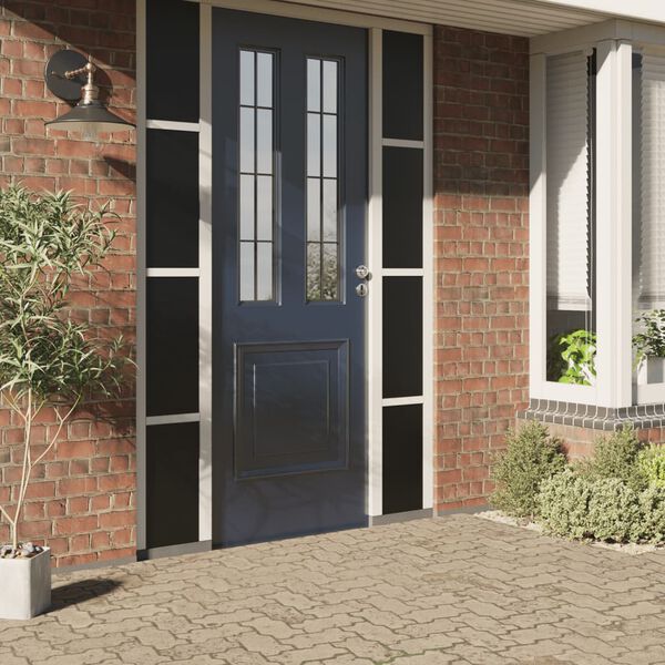 vidaXL Folia okienna statyczna, matowa, czarna, 60x500 cm, PVC