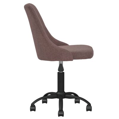 vidaXL Obrotowe krzesła stołowe, 6 szt., brązowe, obite tkaniną