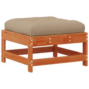 vidaXL Podn&oacute;żek ogrodowy Lite drewno sosnowe Woskowy Brąz