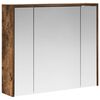 vidaXL Szafka z lustrem do łazienki Dąb wędzony 73,5 x 16 x 62,5 cm