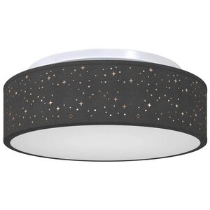 vidaXL Lampa Sufitowa Z reflektorami Czarny 38 x 38 x 13,5 cm tkanina