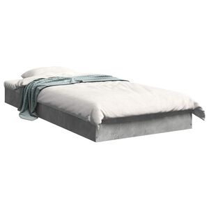 vidaXL Rama ł&oacute;żka podłogowego Betonowy szary 80 x 200 cm