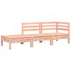 vidaXL Sofa ogrodowa z poduszkami i podnóżkiem, drewno daglezjowe