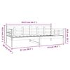 vidaXL Łóżko dzienne, białe, lite drewno sosnowe, 90x200 cm