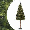 vidaXL Sztuczna choinka z bombkami 180 cm 300 LED Ciepła biel