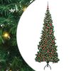 vidaXL Rogowa Sztuczna Choinka z podstawą Zielony 180 cm PVC i Metal