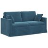 vidaXL Sofa 2 pcs Niebieski 158 x 78 x 80 cm Aksamit