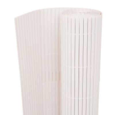 vidaXL Ogrodzenie dwustronne, 110x500 cm, białe