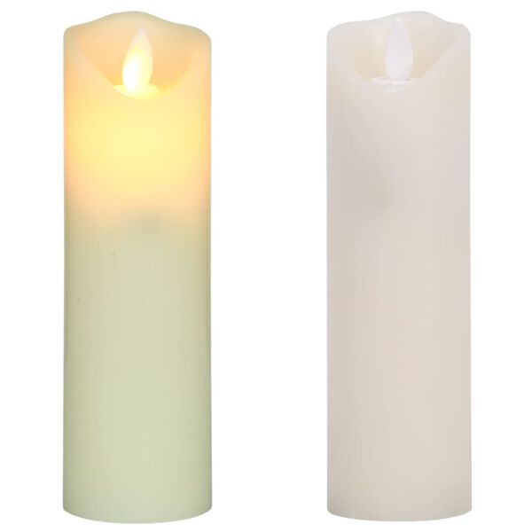 vidaXL Świece LED, elektryczne, z pilotem, 5 szt., ciepła biel