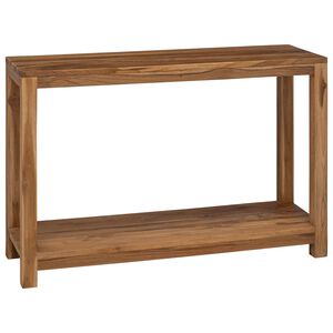 vidaXL Konsola naturalny 110 x 35 x 75 cm Lite drewno teakowe
