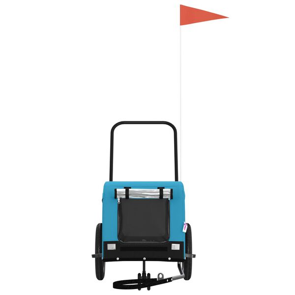 vidaXL Przyczepka rowerowa dla zwierząt, tkanina Oxford i żelazo