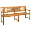 vidaXL Ławka ogrodowa naturalny 180 x 55,5 x 90 cm Lite Drewno Akacji