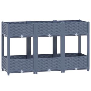 vidaXL Donica do podniesionej rabaty, 120x40x71 cm, polipropylen
