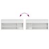 vidaXL Ławka na buty Wysoki połysk Biały 102x30,5x45 cm Drewno klejone