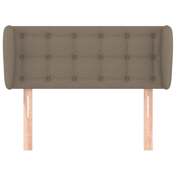 vidaXL Zagł&oacute;wek uszak, taupe, 103x23x78/88 cm, tkanina