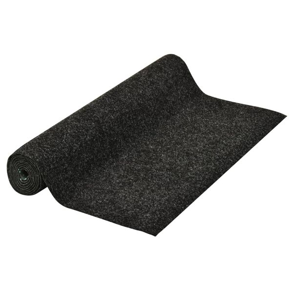 vidaXL Sztuczna trawa, sp&oacute;d z wypustkami, 10x1 m, antracytowa